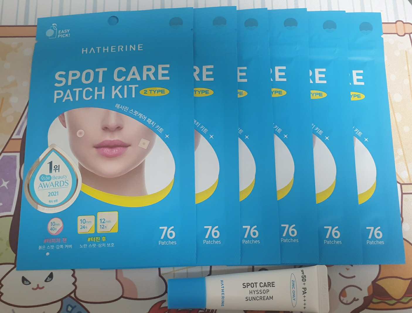 HATHERINE Bộ sản phẩm miếng dán chăm sóc da [Đốm đỏ] review image