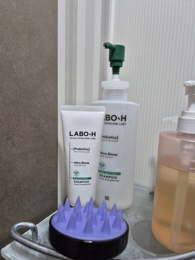 头皮强健诊所脱发缓解洗发水的真实用户使用照片