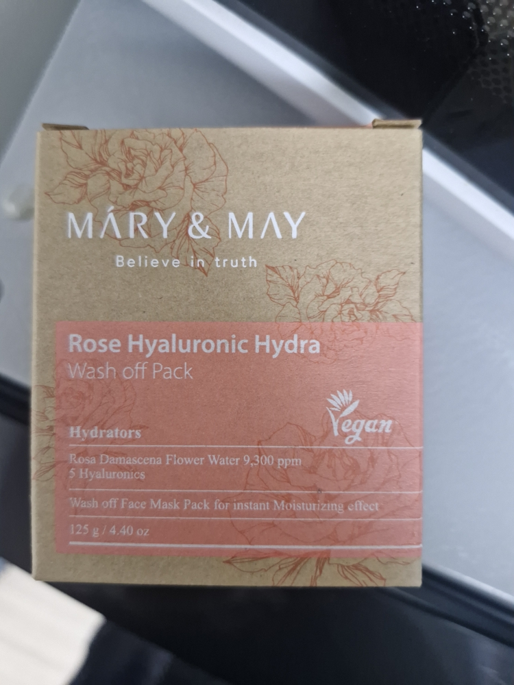 마리엔메이 (MARY&MAY) 비건 로즈 히알루로닉 하이드라 워시오프팩 review image