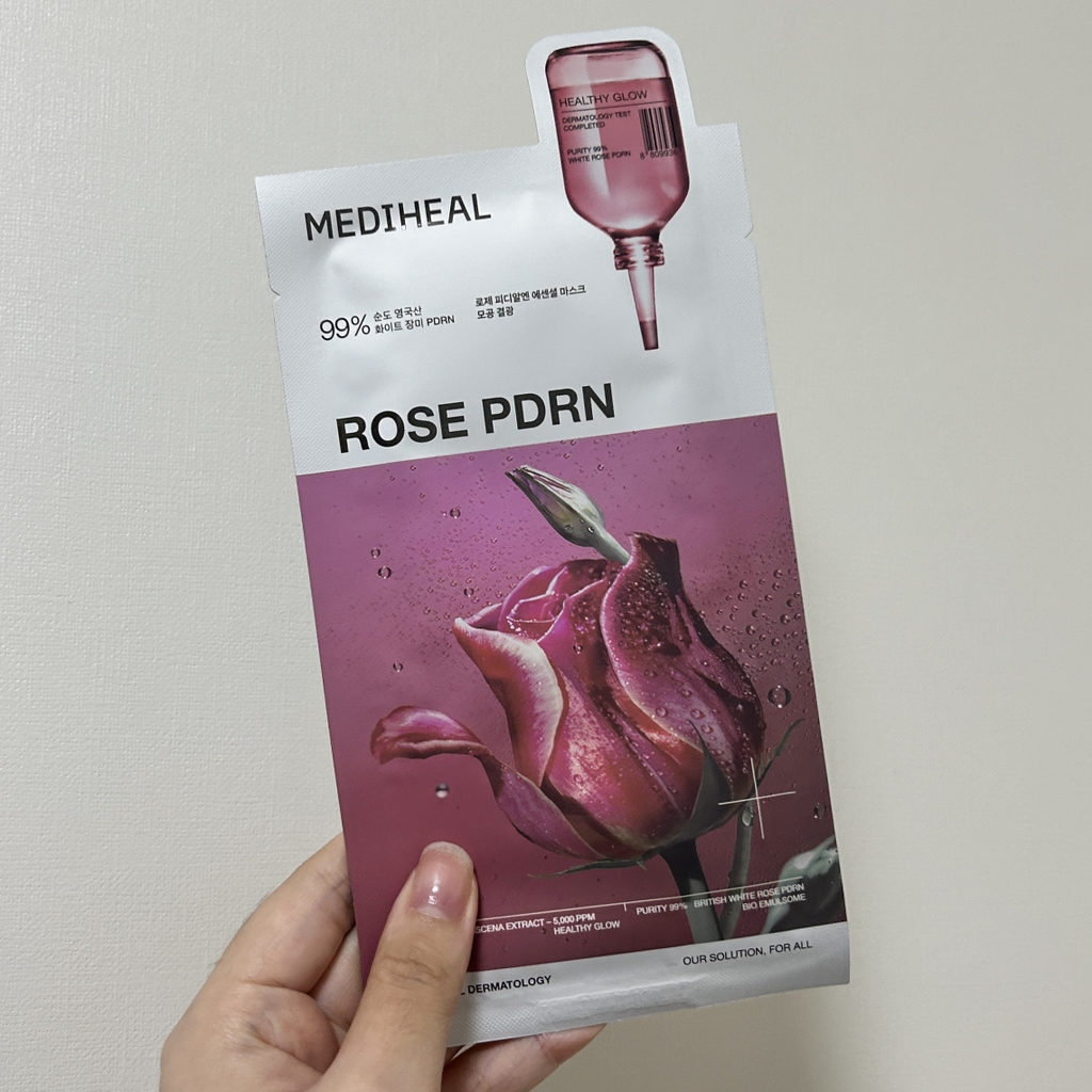 MEDIHEAL Mặt nạ thiết yếu [Rose PDRN lỗ chân lông sáng mịn] review image