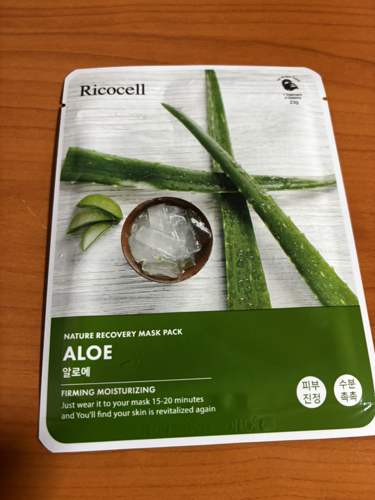 RICOCELL Nature Recovery Mask Pack [Aloe] reviews | Hwahae