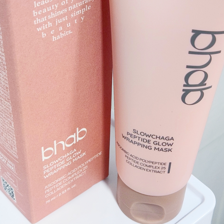 비햅 (bhab) 슬로우차가 펩타이드 글로우 랩핑 마스크 review image