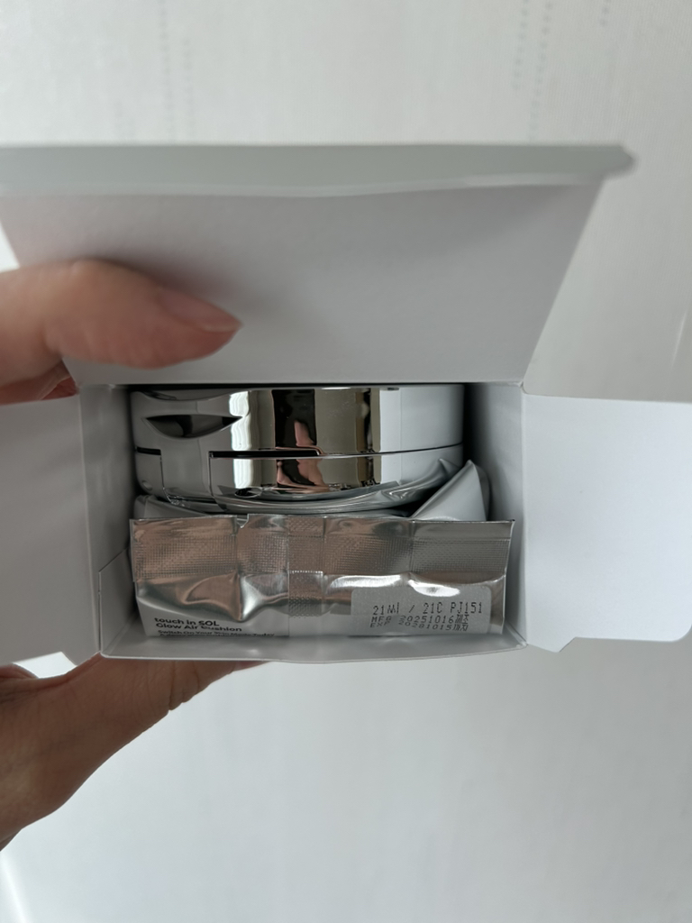 터치인솔 (TouchinSol) 글로우 에어 쿠션 [SPF50+/PA++++] [21C 핑크 베이지] review image