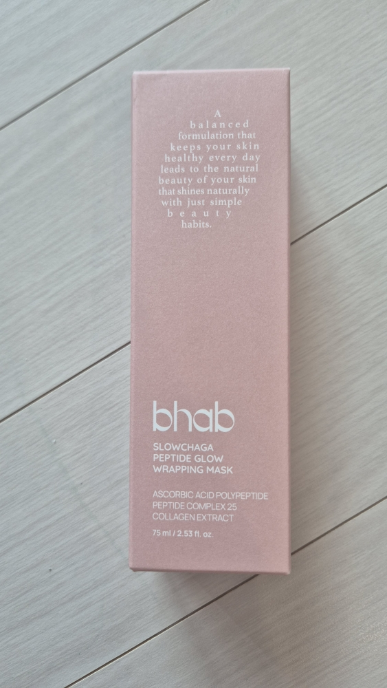 비햅 (bhab) 슬로우차가 펩타이드 글로우 랩핑 마스크 review image