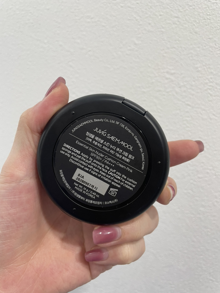 정샘물뷰티 (JUNGSAEMMOOL) 에센셜 스킨 누더 쿠션 [SPF50+/PA+++] [크림핑크] review image