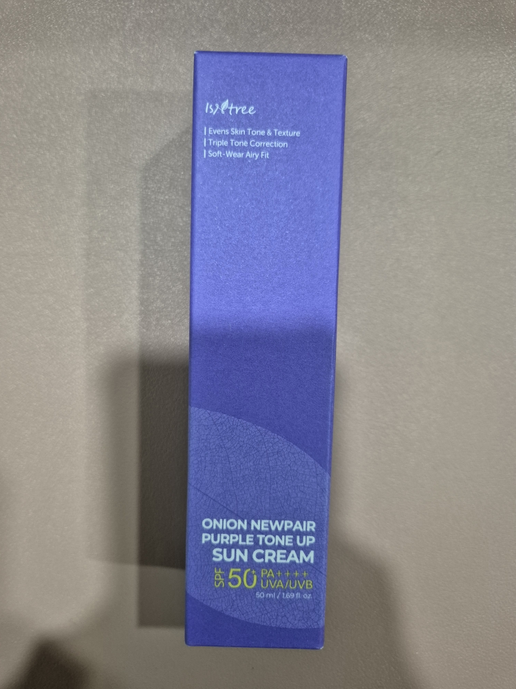 Ảnh đánh giá thực tế của người dùng về Onion New Fair Purple Tone-Up Sunscreen [SPF50+/PA++++]