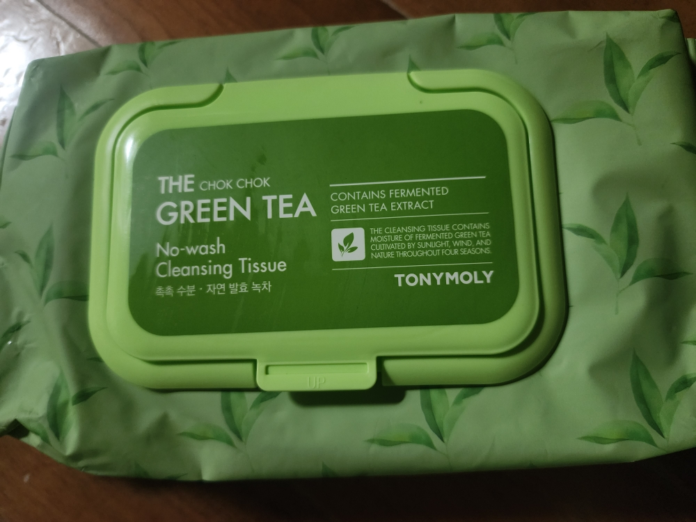 TONYMOLY Khăn lau mặt không cần rửa Green Tea Moisture review image