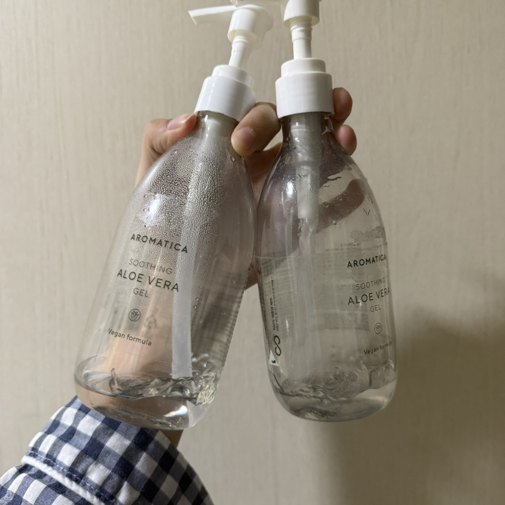 Ảnh đánh giá thực tế của người dùng về Gel lô hội làm dịu da