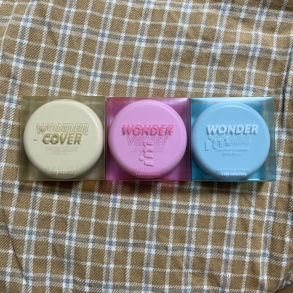 아임미미 (I'M MEME) 원더 커버 래스팅 쿠션 [SPF50+/PA++++] [01 아이보리] review image