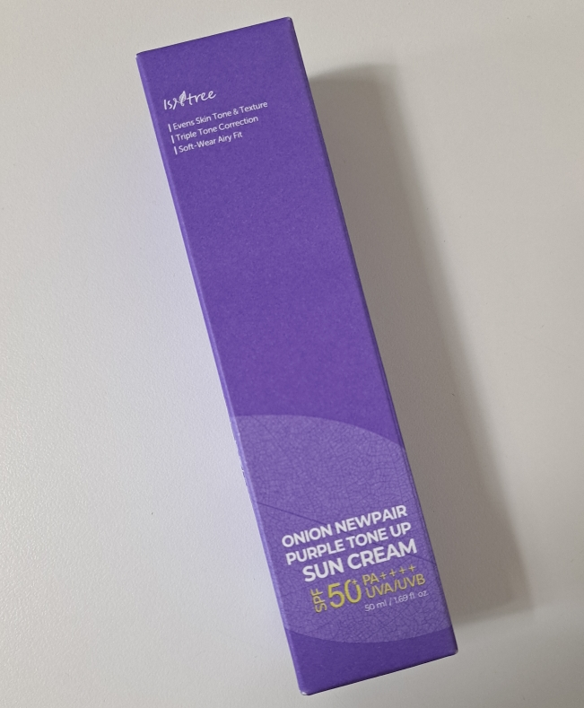 Ảnh đánh giá thực tế của người dùng về Onion New Fair Purple Tone-Up Sunscreen [SPF50+/PA++++]