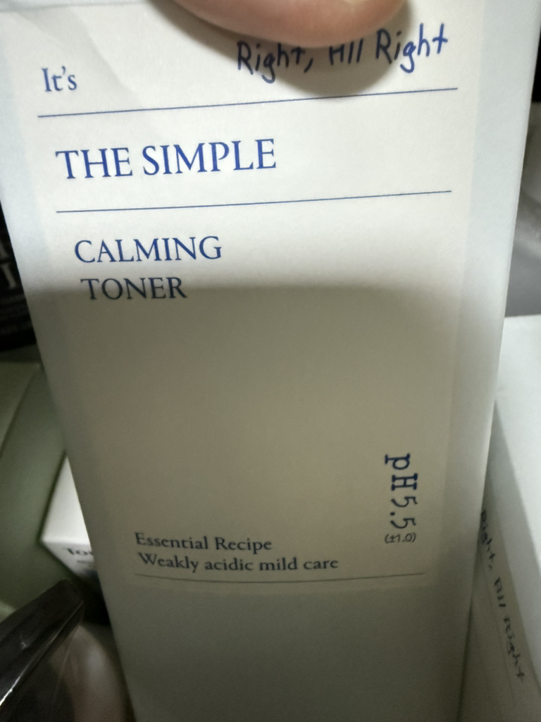 Ảnh đánh giá thực tế của người dùng về The Simple Calming Toner