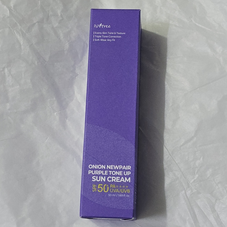 이즈앤트리 (IsNtree) 어니언 뉴페어 퍼플 톤업 선크림 [SPF50+/PA++++] review image