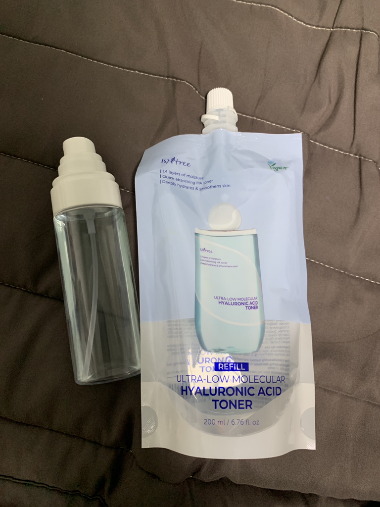 Ảnh đánh giá thực tế của người dùng về Toner Hyaluronic Acid siêu phân tử