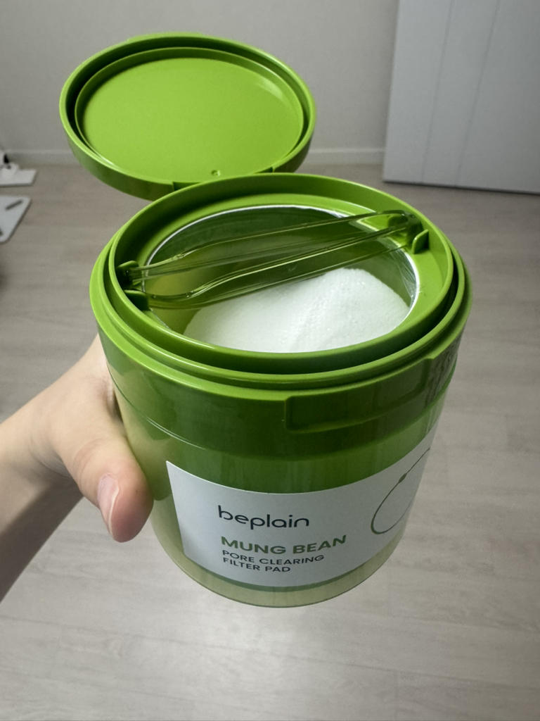 비플레인 (beplain) 녹두 모공 클리어링 필터 패드 review image