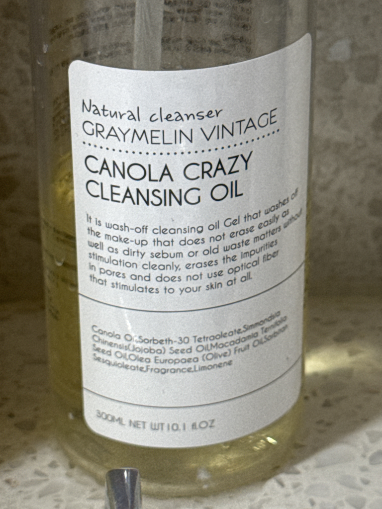 GRAYMELIN Canola Crazy Cleansing Oil review image