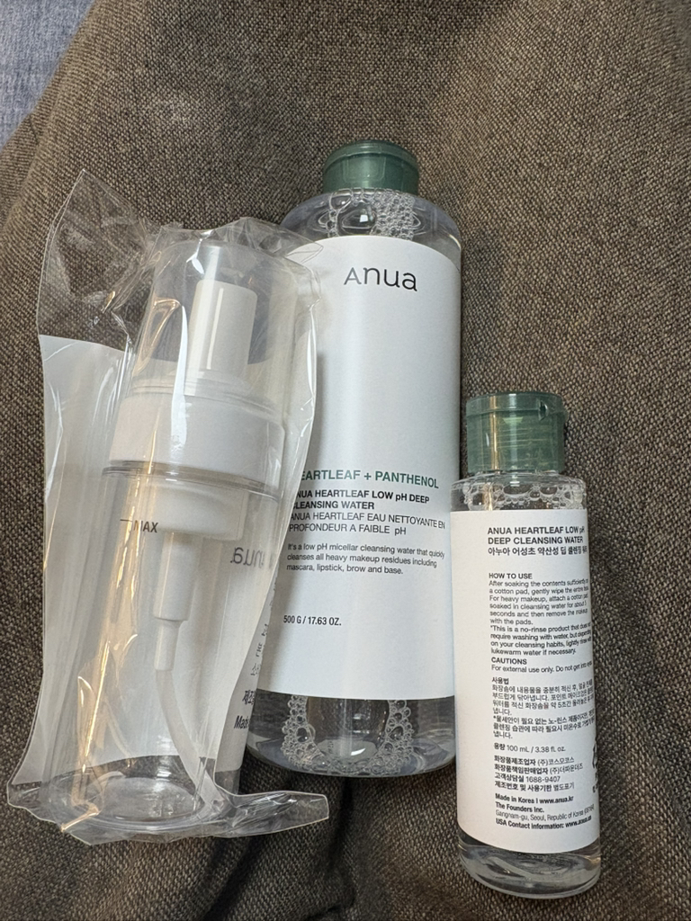 아누아 (Anua) 어성초 약산성 딥 클렌징 워터 review image