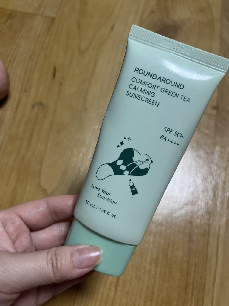 라운드어라운드 (ROUNDAROUND) 컴포트 그린티 수분 선크림 [SPF50+/PA++++] review image