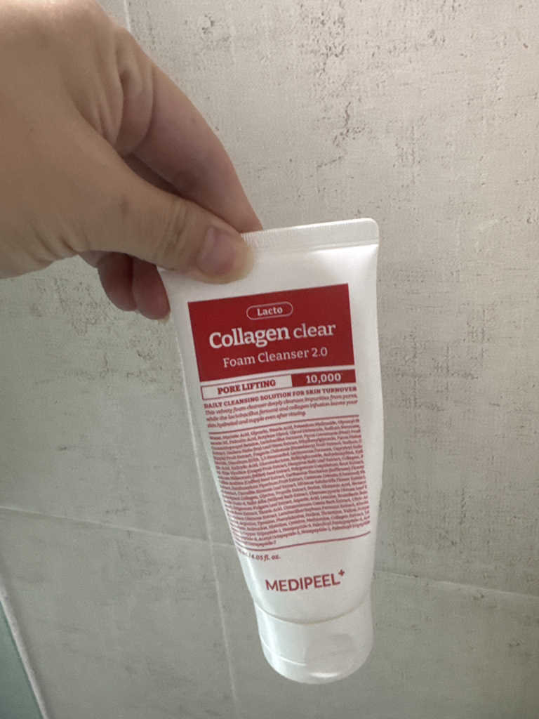 메디필 (MEDIPEEL) 레드 락토 콜라겐 클리어 폼 클렌저 2.0 review image