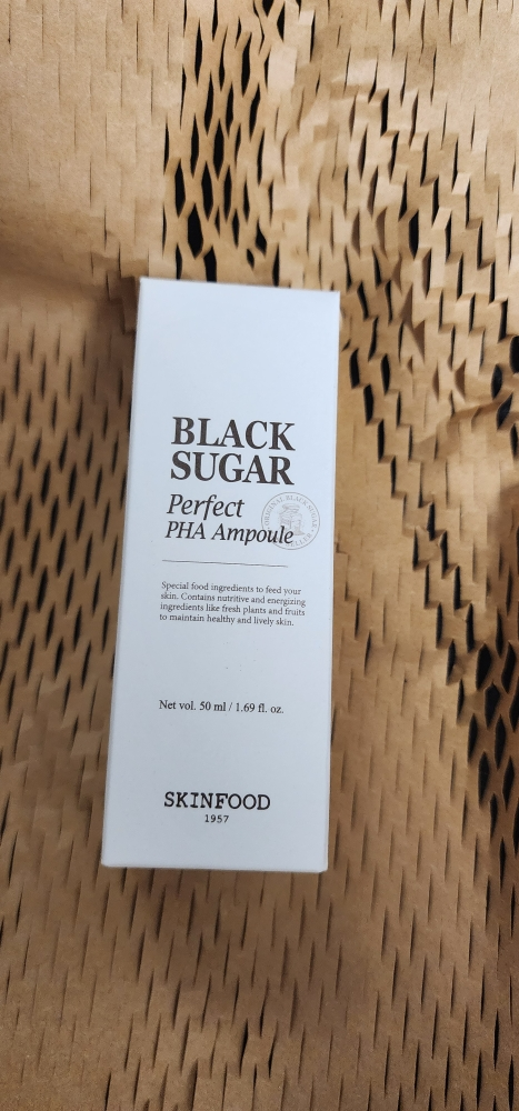 SKINFOOD Black Sugar Perfect PHA Ampoule review image
