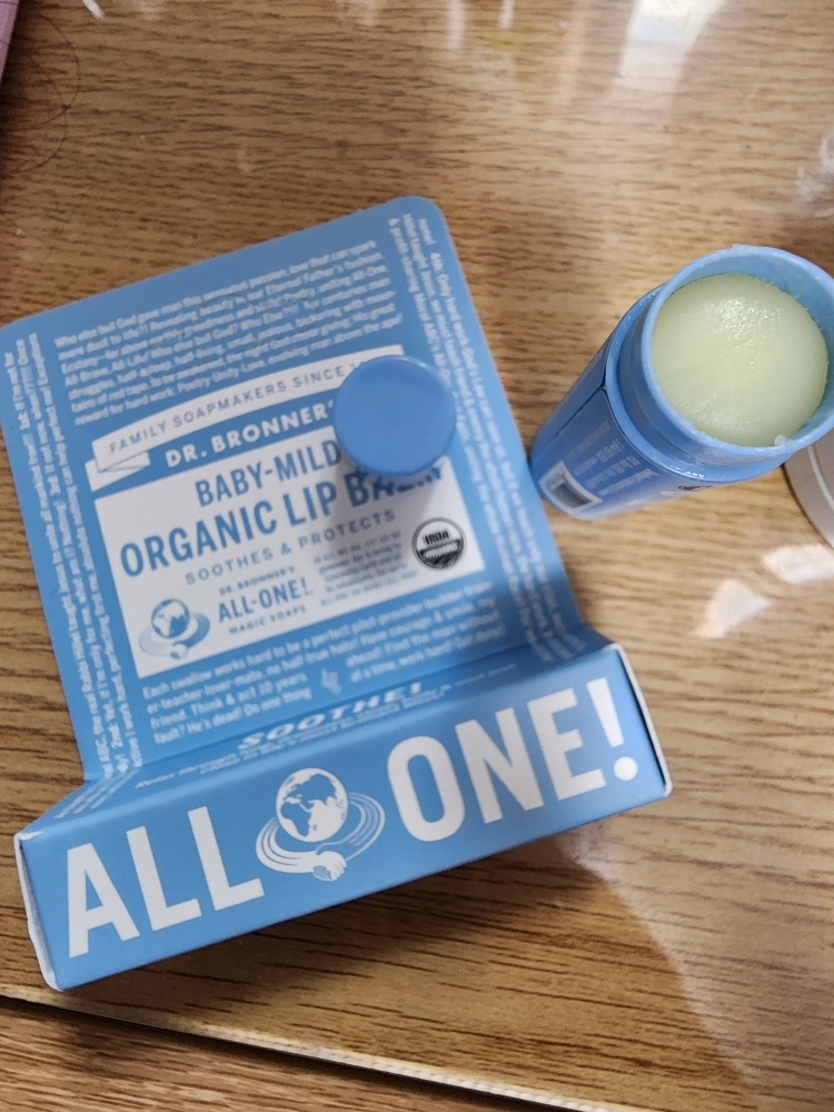 DR.BRONNER'S Son dưỡng môi hữu cơ [Baby Mild] review image