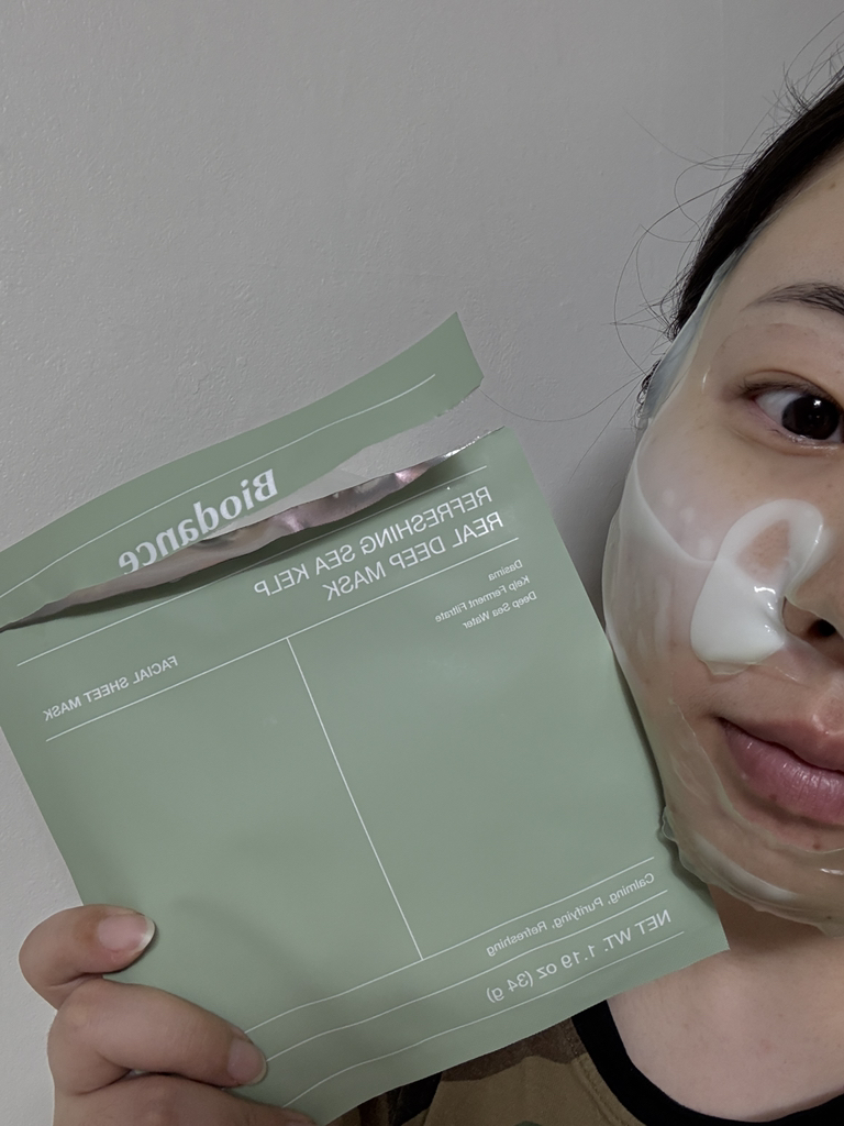 清爽海带深层面膜的真实用户使用照片