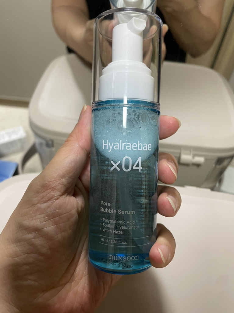 Hyalbae 毛孔泡泡精华液的真实用户使用照片