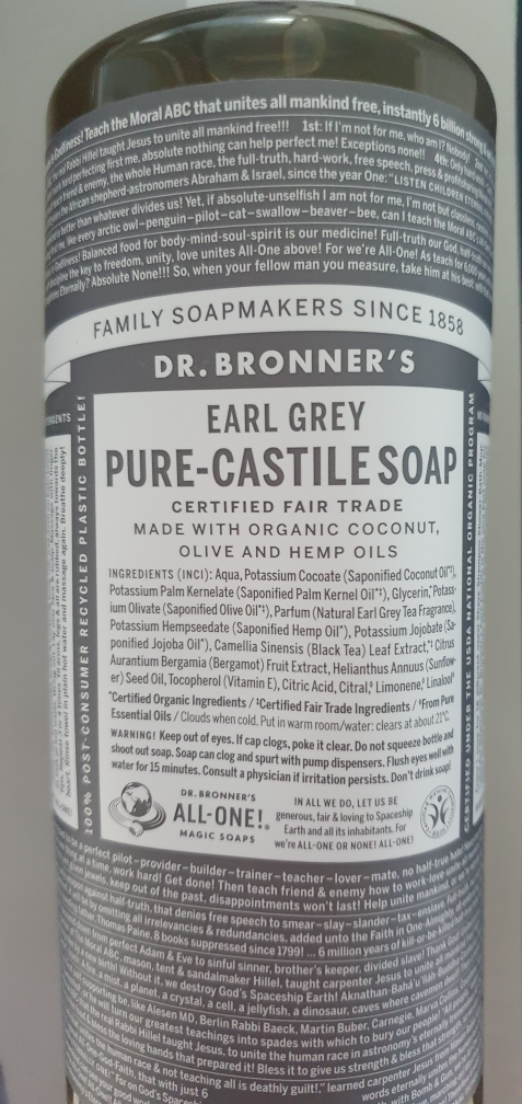 닥터브로너스 (DR.BRONNER'S) 퓨어 캐스틸 솝 [얼그레이] review image