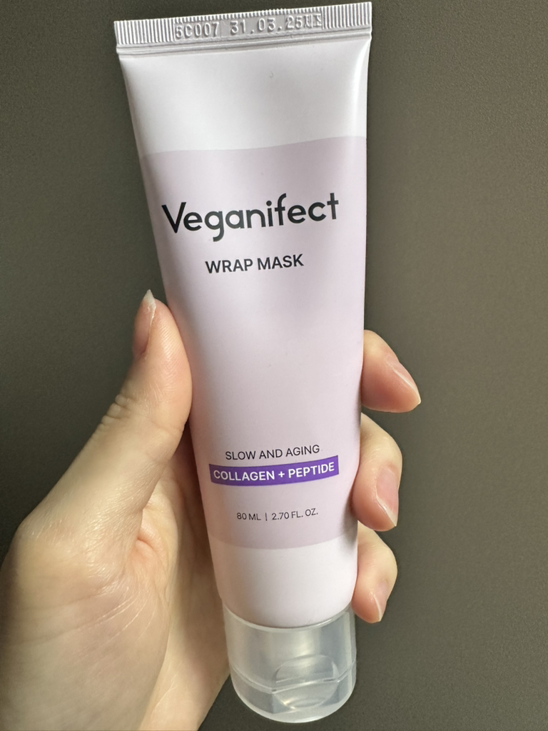 비건이펙트 (VEGANIFECT) 굿럭트롤 에디션 슬로우에이징 콜라겐 물광 랩 마스크 review image