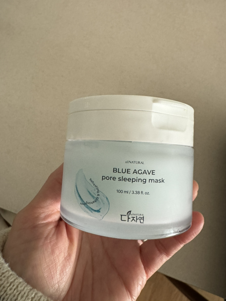 다자연 (allNATURAL) 블루 아가베 포어 슬리핑 마스크 review image