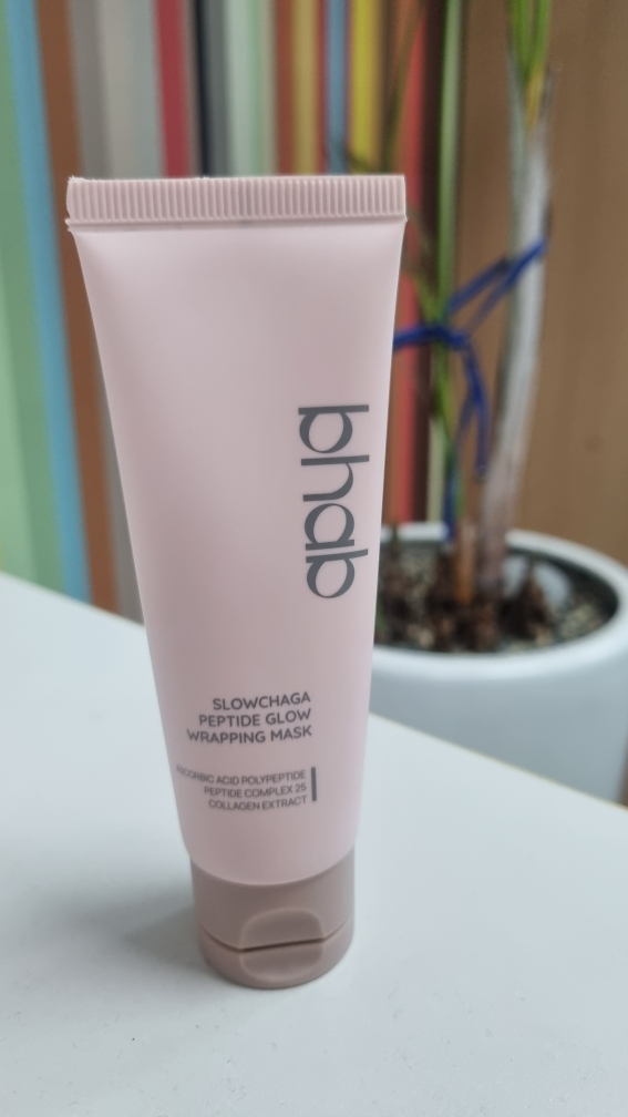 비햅 (bhab) 슬로우차가 펩타이드 글로우 랩핑 마스크 review image