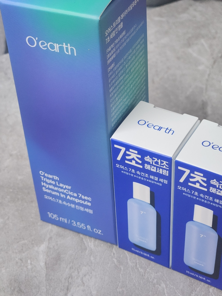 오어스 (O'earth) 히알루론시카 7초 세럼 인 앰플 review image