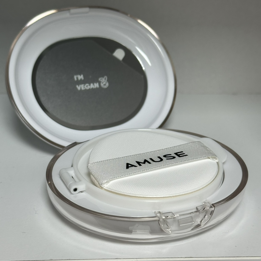 어뮤즈 (AMUSE) 세라믹 스킨 퍼펙터 쿠션 [SPF40/PA++] [01 포슬린] review image