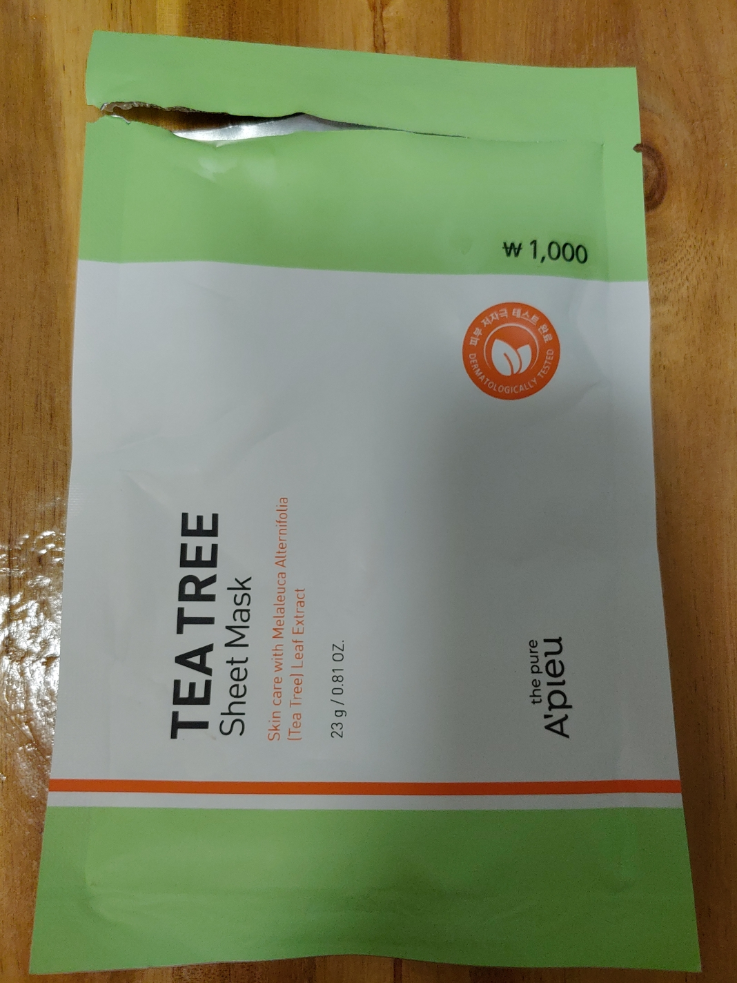 어퓨더퓨어 (A'pieuthepure) 더퓨어 티트리 시트마스크 review image