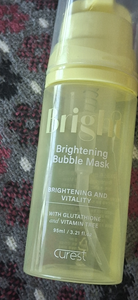 큐어레스트 (curest) 광채버블마스크 [안색] review image