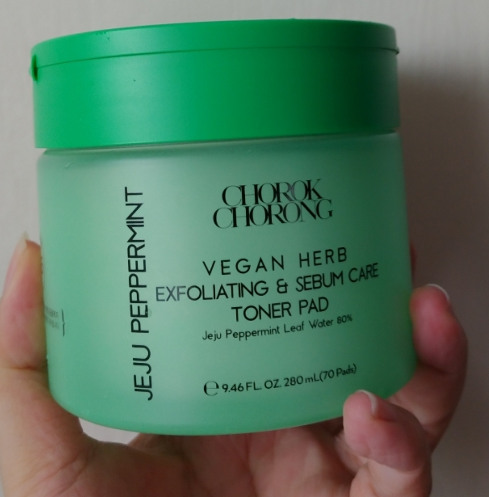 초록초롱 (CHOROK CHORONG) 비건 허브 각질 피지케어 제주 페퍼민트 토너패드 review image