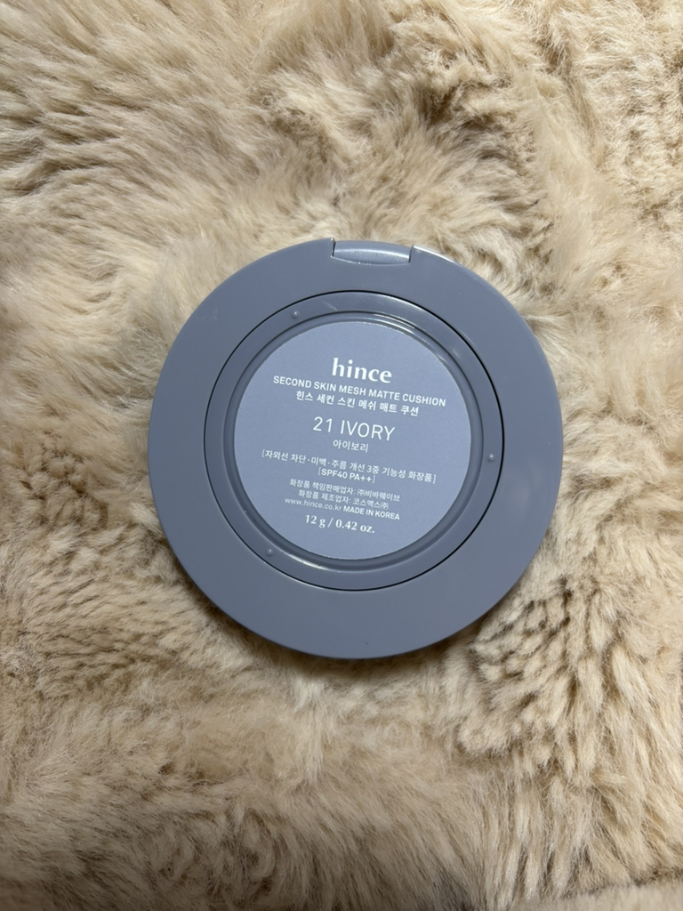 힌스 (hince) 세컨 스킨 메쉬 매트 쿠션 [SPF40/PA++] [21호 아이보리] review image
