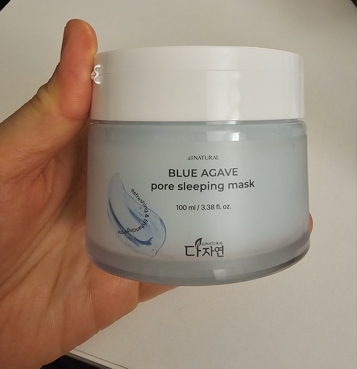 다자연 (allNATURAL) 블루 아가베 포어 슬리핑 마스크 review image