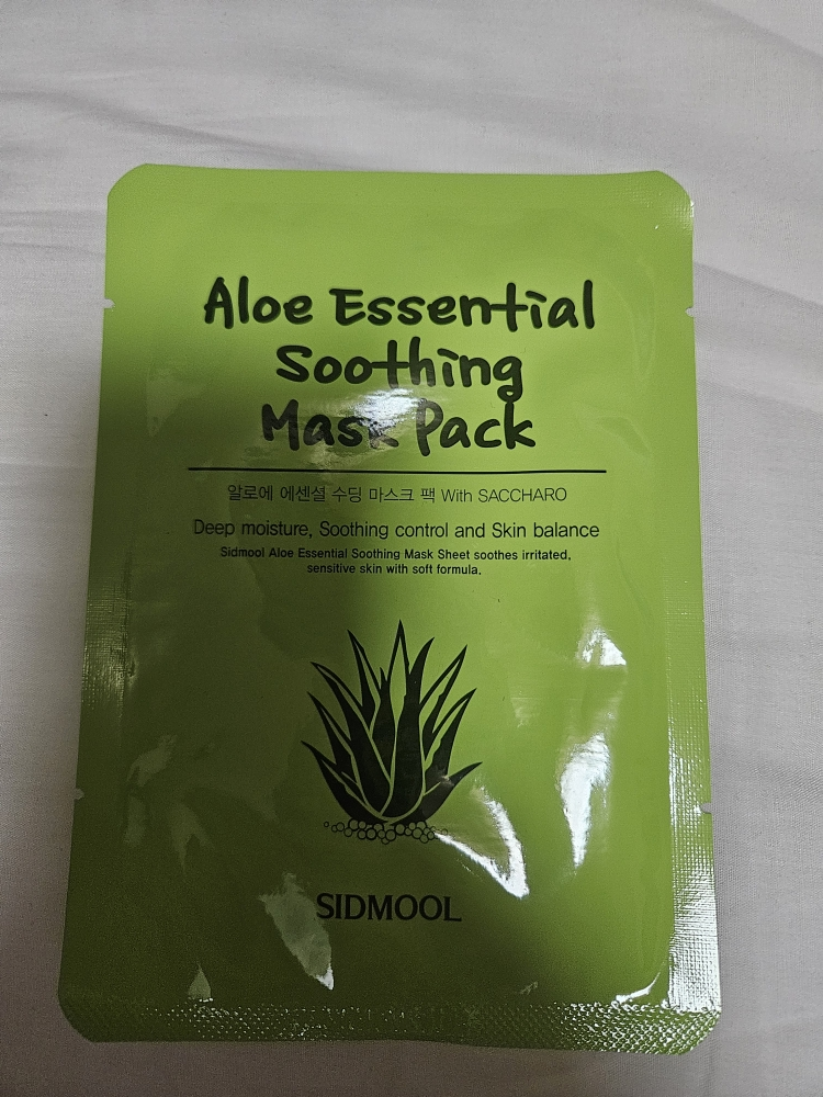 시드물 (SIDMOOL) 알로에 에센셜 수딩 마스크시트팩 review image