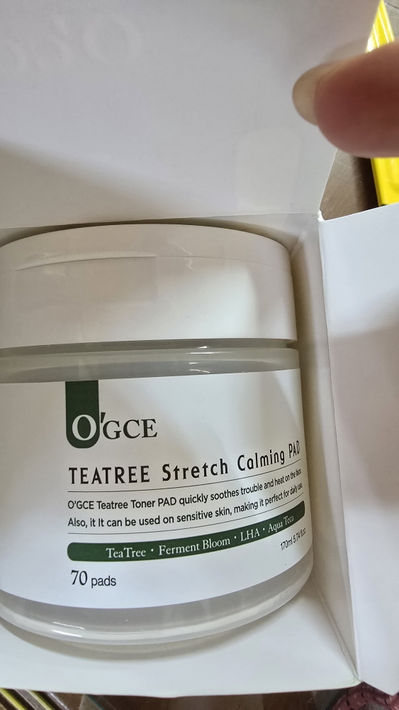 오그체 (O'GCE) 티트리 스트레치 카밍 패드 review image