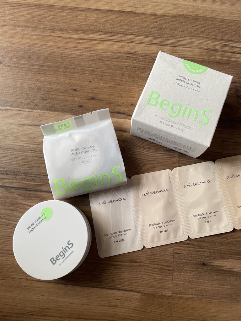 비긴스바이정샘물 (BeginSbyJUNGSAEMMOOL) 포어 케어링 메쉬 쿠션 [SPF50+/ PA++++] [17 클리어] review image