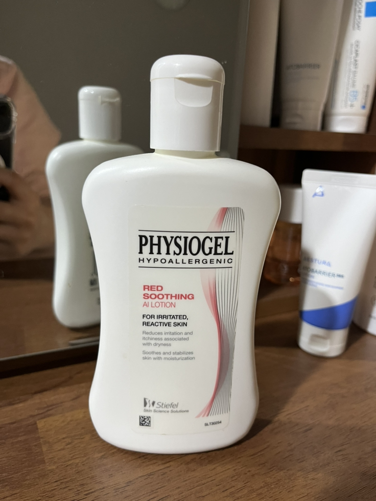 PHYSIOGEL Loción calmante roja AI review image