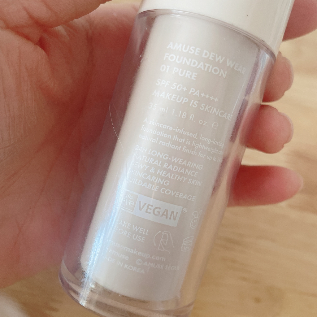 어뮤즈 (AMUSE) 듀 웨어 파운데이션 [SPF50+/PA++++] [01 퓨어] review image