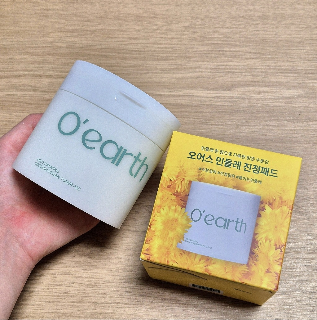 오어스 (O'earth) 순한 진정 순진 민들레 비건 토너패드 review image