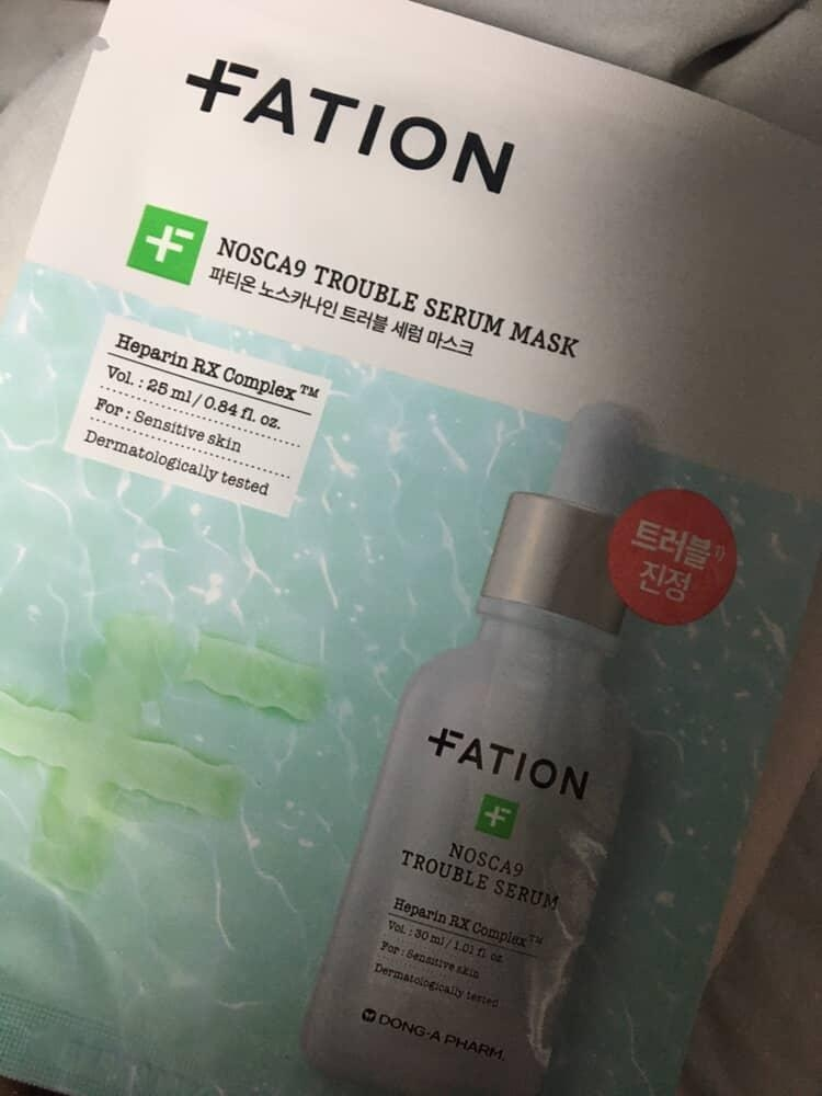 파티온 (FATION) 노스카나인 트러블 세럼 마스크 review image