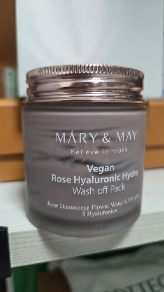 마리엔메이 (MARY&MAY) 비건 로즈 히알루로닉 하이드라 워시오프팩 review image