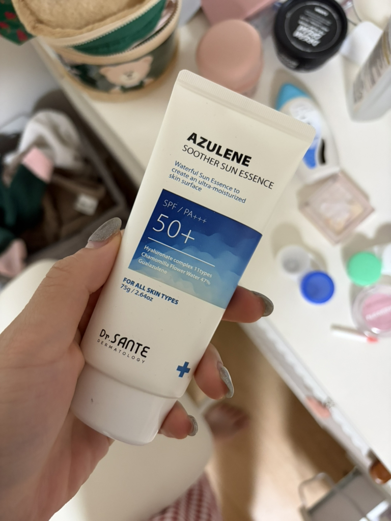 닥터상떼 (Dr.SANTE) 아줄렌 수더 선 에센스 [SPF50+/PA+++] review image