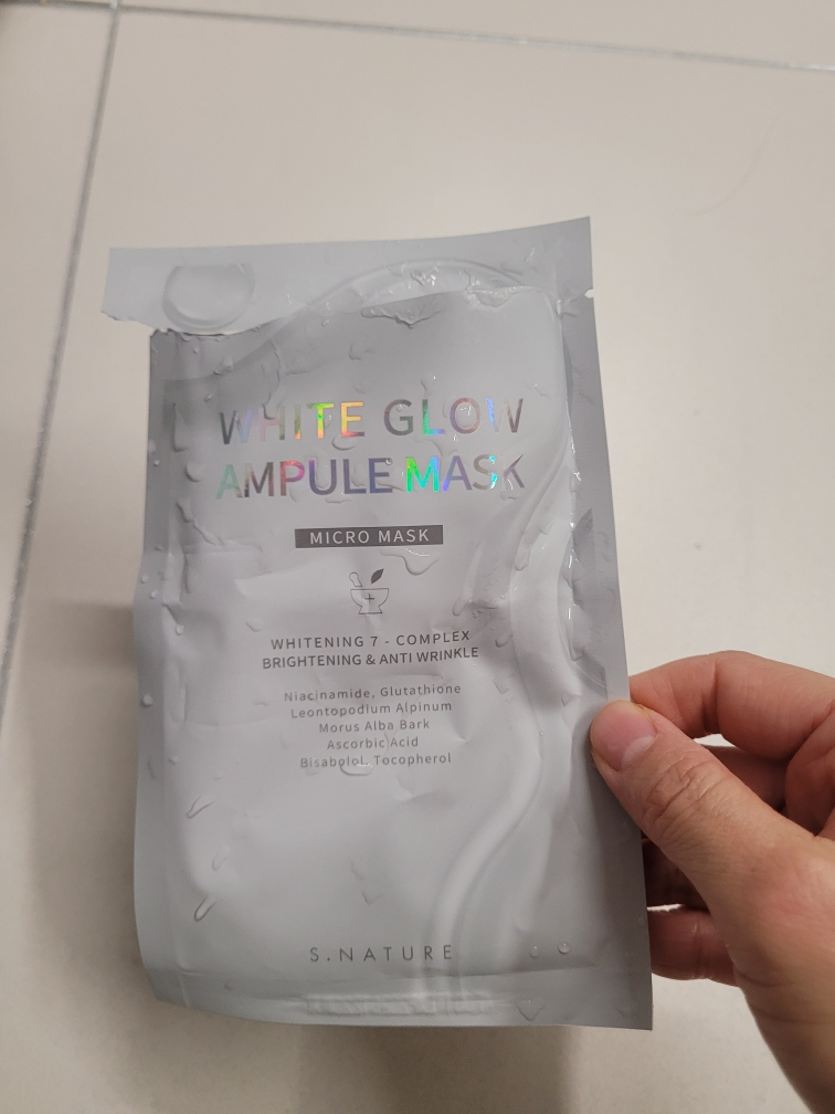 에스네이처 (S.NATURE) 화이트 글로우 앰플 마스크 review image