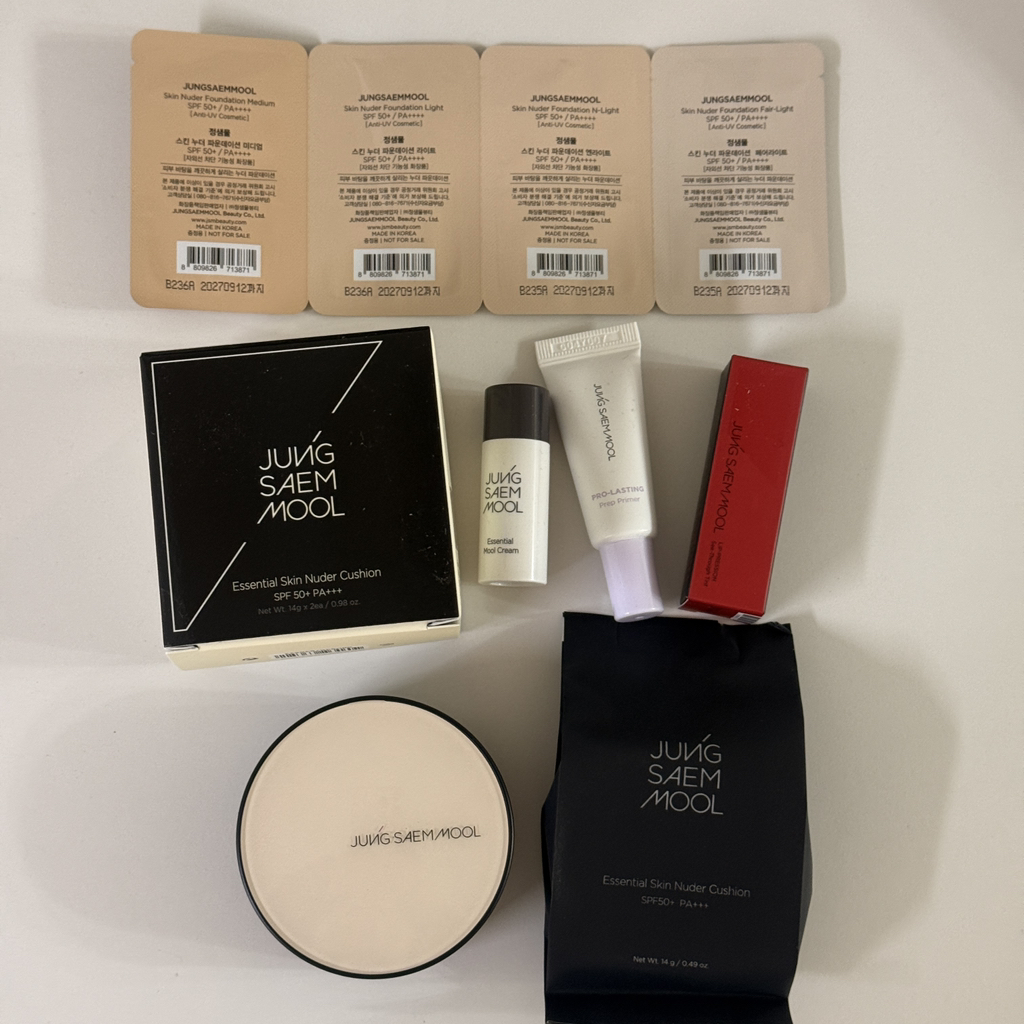 정샘물뷰티 (JUNGSAEMMOOL) 에센셜 스킨 누더 쿠션 [SPF50+/PA+++] [페어] review image