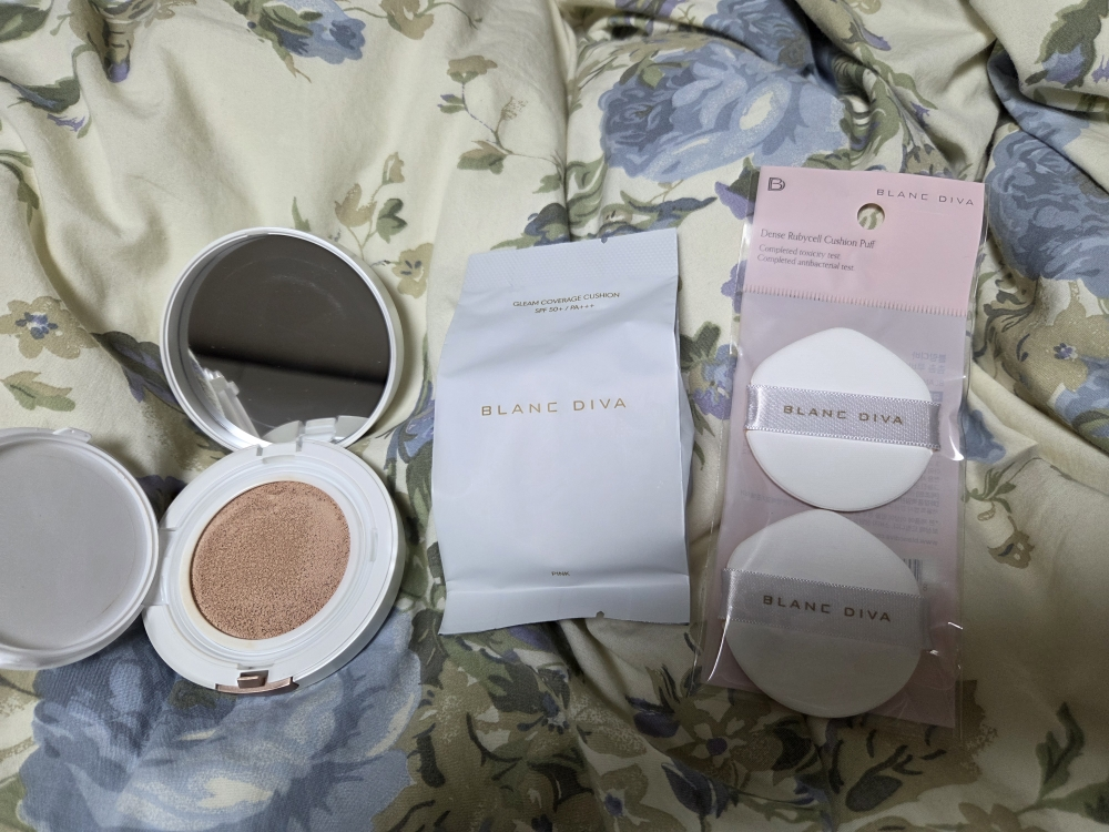 블랑디바 (BLANCDIVA) 글림 커버리지 쿠션 [SPF50+/PA+++] [21호 핑크] review image