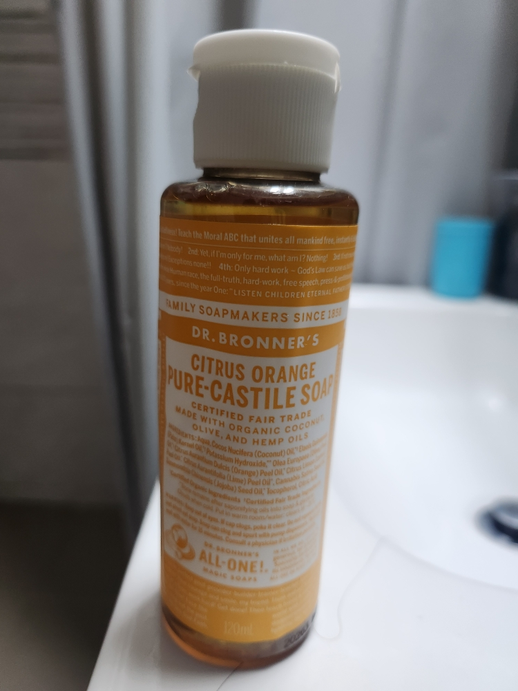 닥터브로너스 (DR.BRONNER'S) 퓨어 캐스틸 솝 [시트러스오렌지] review image